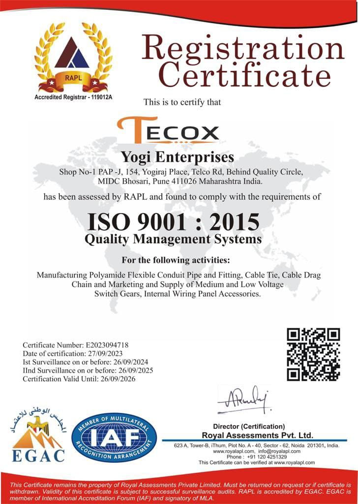 ISO 9001:2015 Certificate
