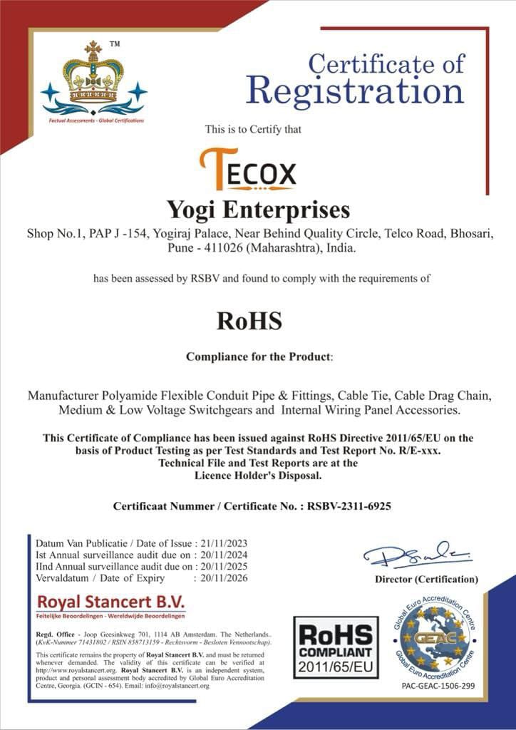 RoHS Certificate